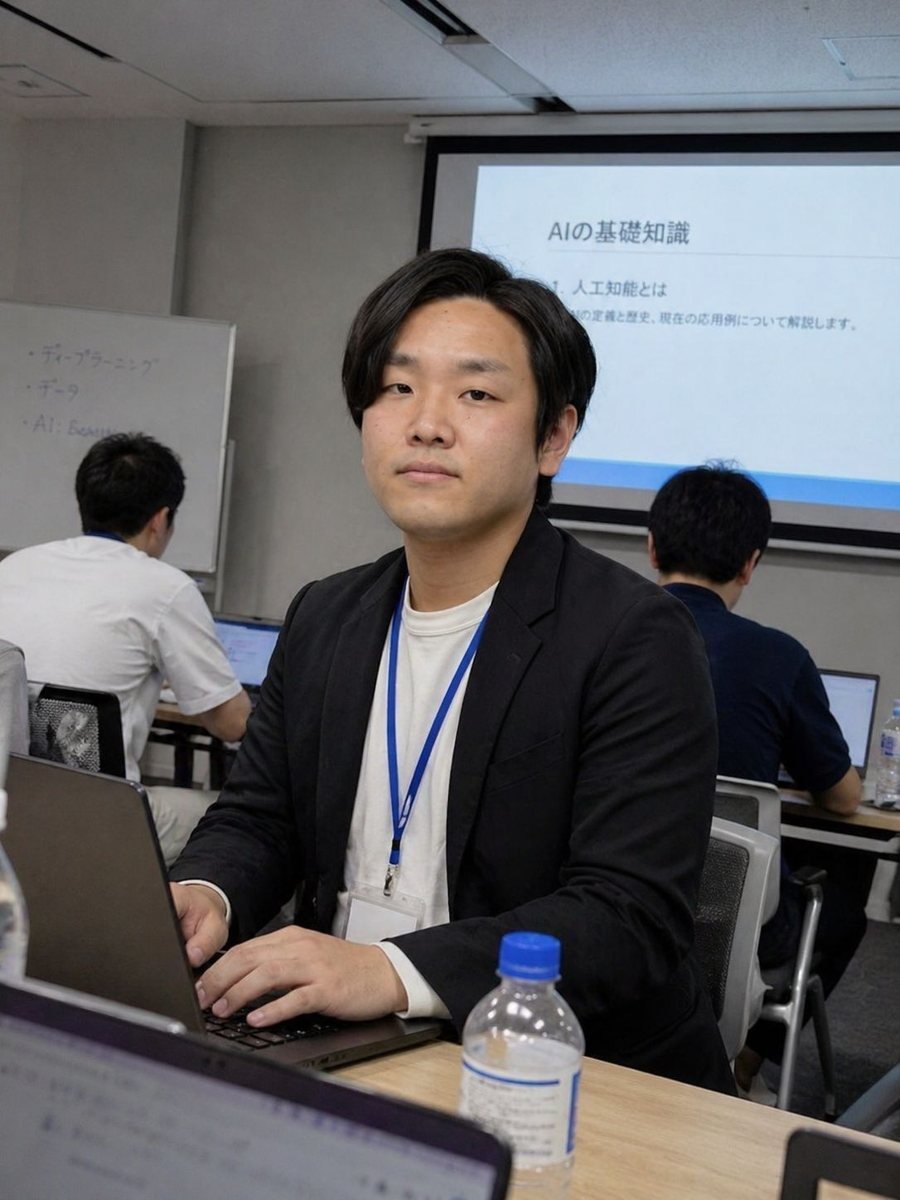 AI研修で登壇する原駿介